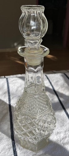 Glass crystal decanter - crystal,