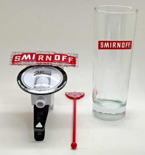 Smirnoff optic glass - glass, &