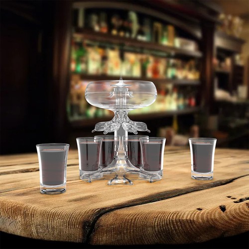 Shot glass liquor dispenser - glass,